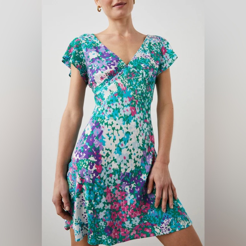 Rails Floral Mini Dress in Teal, Purple, Pink, White